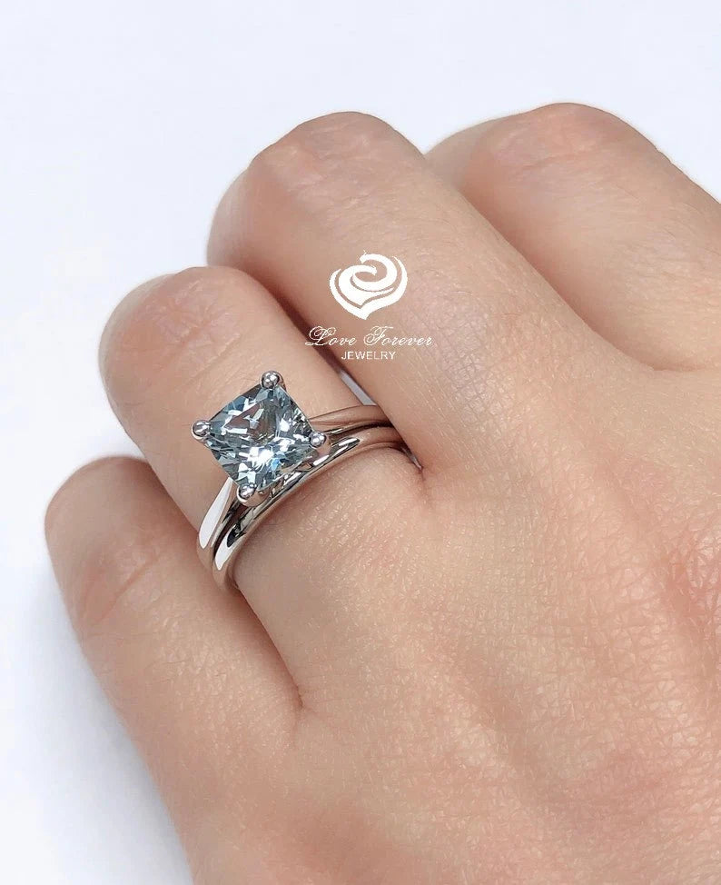 Solitaire Engagement Adding Wedding Band To Engagement Ring Emerald Claw Set Solitaire Ring