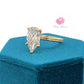 3ct Pear Cut Lab grown Diamond Solitaire Ring 14k Yellow Gold Diamond Engagement Ring Pear Cut Engagement Ring Diamond Wedding Ring