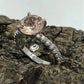 Engagement Ring 14k White Gold Morganite Ring Diamond Ring 8mm/1.70 Carats Round Cut Morganite Diamond Wedding Ring