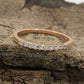 Diamond Band Diamond Ring 14k Rose Gold Diamond Stackable Wedding Band 0.14 Carats Diamond Wedding Band Promise Ring