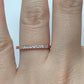 Diamond Band Diamond Ring 14k Rose Gold Diamond Stackable Wedding Band 0.14 Carats Diamond Wedding Band Promise Ring