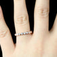 Diamond Wedding Band 14K Rose Gold, Half Eternity Band, Diamond Band, Moissanite Band, Stacking Band, Stacking Bands, Stackable