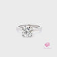 2.50 Carats F VS1 Round Cut Lab Grown Diamond Solitaire Engagement Ring 14k White Gold, Lab Created Diamond Ring, Anniversary Ring