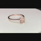 Engagement Ring 14k Rose Gold Diamond Ring 10x8mm/2.15 Carats Oval Cut Morganite Ring Diamond Wedding Ring