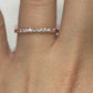 Diamond Band Diamond Ring 14k Rose Gold Diamond Stackable Wedding Band 0.14 Carats Diamond Wedding Band Promise Ring