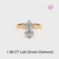 Marquise Lab Grown Diamond Engagement Ring 14k Two Tone, Lab Grown Diamond Solitaire Engagement Ring, Diamond Hidden Halo Engagement Ring