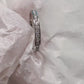 Channel set wedding band in 14k White Gold, Channel Set Round Cut Band, Channel Set Band, Half Eternity Band, Stacking Wedding Band, Diamond Band