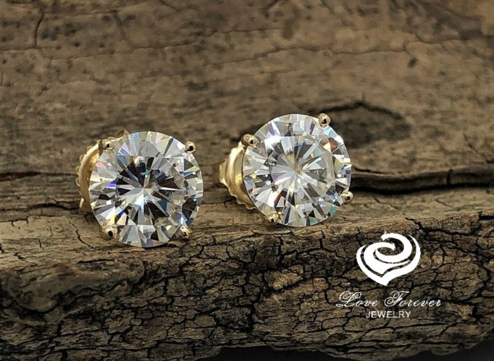 Forever brilliant deals moissanite earrings