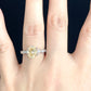 2 CT Oval Cut Moissanite Engagement Ring, 14k White Gold Hidden Diamond Halo Round Solitaire Ring, Champagne Moissanite Engagement Ring