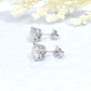 14k White Gold Studs Earring Moissanite Earring Certified Forever One G-H Color Round Cut Moissanite Stud Earrings in 1.00 Carat to 3.00 Carats