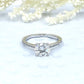 Round Cut Engagement Ring 14k White Gold, 1.25 CT Round Cut Forever One Moissanite Ring, Diamond Pave Engagement Ring, Diamond Wedding Ring