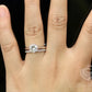 1.25 CT Round Engagement Ring Set In 14k White Gold, Simple Wedding Set, Moissanite Engagement Ring, Forever One Moissanite Bridal Set
