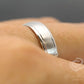 6mm Men Wedding Band 14k White Gold, Satin Finish Matching Wedding Band