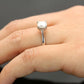 1 CT Cushion Engagement Ring 14k White Gold, Forever One DEF Moissanite Engagement Ring, Wedding Ring, Anniversary Ring