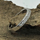 Channel set wedding band in 14k White Gold, Channel Set Round Cut Band, Channel Set Band, Half Eternity Band, Stacking Wedding Band, Diamond Band