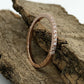 14k Rose Gold Half Eternity Diamond Band, Stackable Diamond Matching Wedding Band
