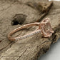 Oval Engagement Ring 14k Rose Gold Morganite Ring Solitaire Ring 9x7mm/1.70 Carats Oval Cut Morganite Diamond Wedding Ring