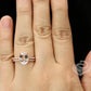 Oval Morganite Engagement Ring Rose Gold, Oval Cut Morganite Bridal Set, Morganite Ring, Morganite Bridal Set, Diamond Wedding Set