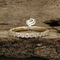 Diamond Half Eternity Wedding Band, Yellow Gold Stackable Wedding Band, Half Eternity Diamond Band