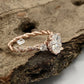 1.50ct Oval Moissanite Engagement Ring 14k Rose Gold, Forever One Oval Cut Moissanite Ring, Diamond Wedding Ring, Anniversary Ring