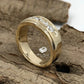 8mm Mens Wedding Band 14K Yellow Gold , Mens Wedding Ring, Forever One Moissanite Wedding Ring, His Wedding Band, Gold Mens Wedding Band