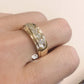 8mm Mens Wedding Band 14K Yellow Gold , Mens Wedding Ring, Forever One Moissanite Wedding Ring, His Wedding Band, Gold Mens Wedding Band