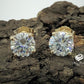 Studs Earring Moissanite Earring in 14k Gold FOREVER ONE D-F Color Round Cut Certified Moissanite in 1ct to 6ct Basket Earring