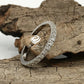Diamond Band 14k White Gold Diamond Ring Halfway Eternity Diamond Ring, Matching Band Promise Ring Wedding Band