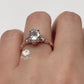 1.50ct Oval Moissanite Engagement Ring 14k Rose Gold, Forever One Oval Cut Moissanite Ring, Diamond Wedding Ring, Anniversary Ring