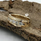 8mm Mens Wedding Band 14K Yellow Gold , Mens Wedding Ring, Forever One Moissanite Wedding Ring, His Wedding Band, Gold Mens Wedding Band