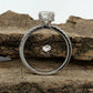 2ct Engagement Ring 14k White Gold Diamond Ring Certified 9x7mm Oval Cut Forever One D-F Color Moissanite Ring Hidden Diamond Halo Ring