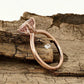 14k Rose Gold Solitaire Ring Morganite Ring 7mm Round Cut Morganite Engagement Ring Anniversary Ring
