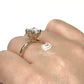 2 CT Hidden Halo Solitaire Ring, Diamond Hidden Halo Round Solitaire Ring, 14k Yellow Gold, Round Engagement Ring, Forever One Hidden Halo