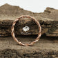 14k Rose Gold Diamond Band, Diamond Ring, Diamonds Infinity Twisted Diamond Matching Band, Half Eternity Band