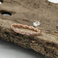 14k Rose Gold Diamond Band, Diamond Ring, Diamonds Infinity Twisted Diamond Matching Band, Half Eternity Band