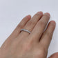 Channel set wedding band in 14k White Gold, Channel Set Round Cut Band, Channel Set Band, Half Eternity Band, Stacking Wedding Band, Diamond Band