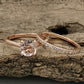 Rose Gold Morganite Round Cut Wedding Set , Round Morganite Engagement Ring , Morganite Wedding Set, Morganite Engagement Ring Set