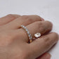 Yellow Gold Eternity Band in 14k, Diamond Wedding Band, Stackable Diamond Band, Moissanite Wedding Band, Anniversary Band, Wedding Ring