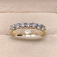 Yellow Gold Eternity Band in 14k, Diamond Wedding Band, Stackable Diamond Band, Moissanite Wedding Band, Anniversary Band, Wedding Ring