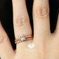 Rose Gold Morganite Engagement Ring 14k Solid Gold, Morganite Solitaire Ring, Morganite Wedding Ring, Morganite Bridal Ring, Unique Ring