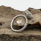 3ct Round Engagement Ring 14k White Gold, Forever One Round Cut D-F Color Moissanite Engagement Ring, Hidden Pave Halo Diamond Wedding Ring