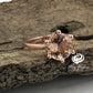 14k Rose Gold Solitaire Ring Morganite Ring Engagement Ring 9mm/2.60 Carats Round Cut Morganite Wedding Ring Anniversary Ring