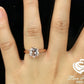 14k Rose Gold Solitaire Ring Morganite Ring Engagement Ring 9mm/2.60 Carats Round Cut Morganite Wedding Ring Anniversary Ring