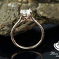1.25 CT Round Cut Bridal Set in 14k Rose Gold Wedding Set, Rose Gold Moissanite Engagement Set, Forever One Moissanite, Diamond Ring Set