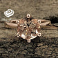 14k Rose Gold Solitaire Ring Morganite Ring Engagement Ring 9mm/2.60 Carats Round Cut Morganite Wedding Ring Anniversary Ring