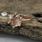 14k Rose Gold Solitaire Ring Morganite Ring Engagement Ring 9mm/2.60 Carats Round Cut Morganite Wedding Ring Anniversary Ring