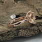 14k Rose Gold Solitaire Ring Morganite Ring Engagement Ring 9mm/2.60 Carats Round Cut Morganite Wedding Ring Anniversary Ring