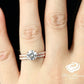 1.25 CT Round Cut Bridal Set in 14k Rose Gold Wedding Set, Rose Gold Moissanite Engagement Set, Forever One Moissanite, Diamond Ring Set