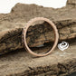 14k Rose Gold Half Eternity Diamond Band 0.22 Carats Diamond Stackable Matching Band Diamond Wedding