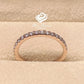 14k Rose Gold Half Eternity Diamond Band 0.22 Carats Diamond Stackable Matching Band Diamond Wedding